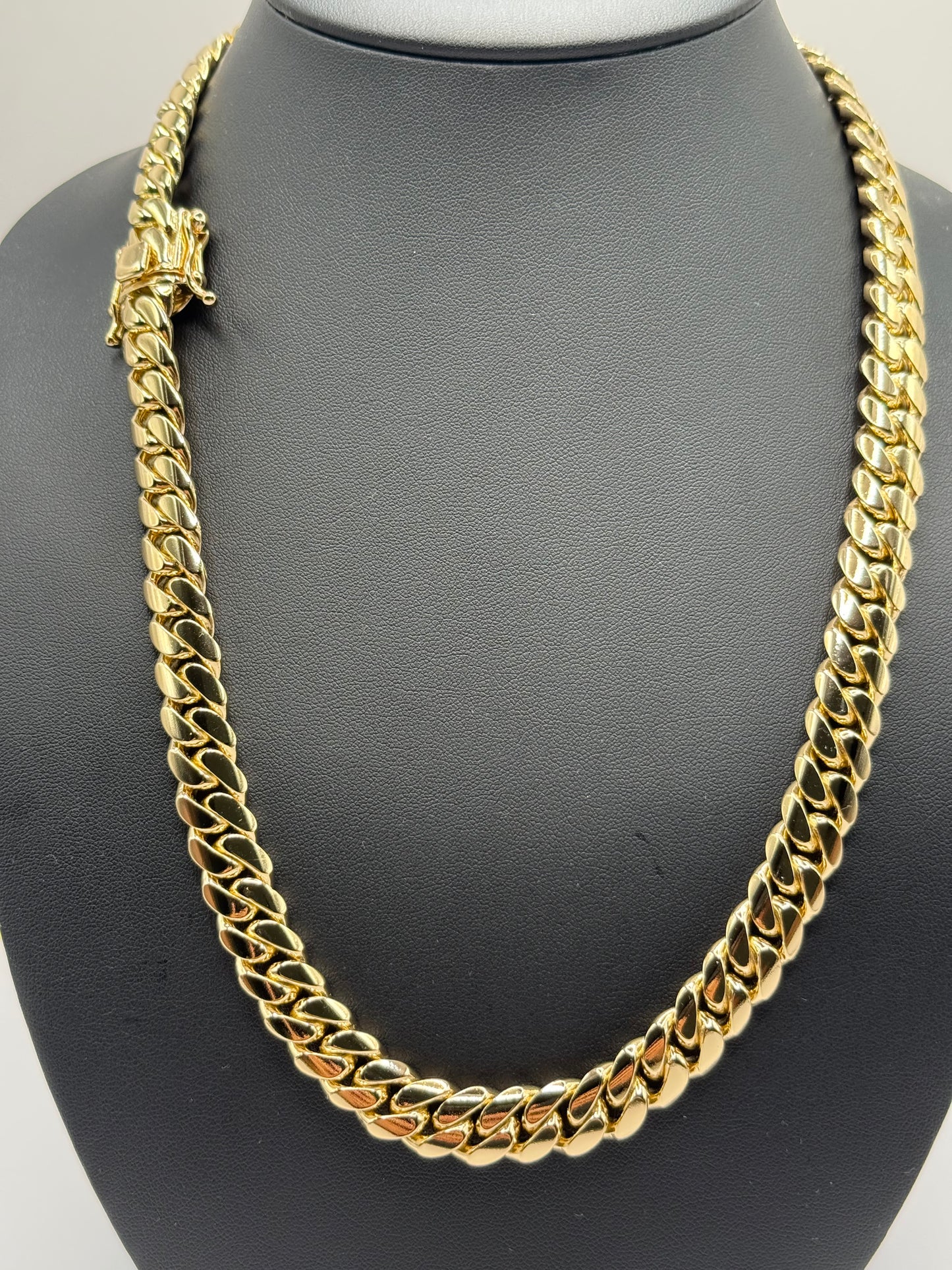 12mm Gold Over Silver Cuban Link Chain