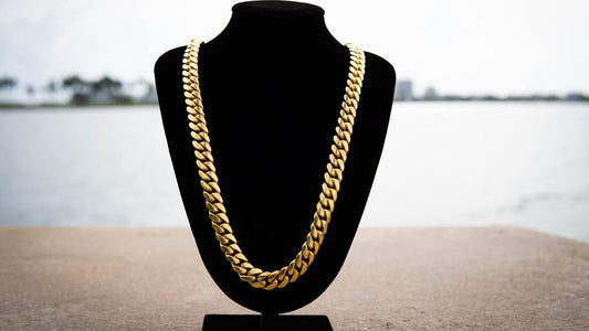 14KT Gold Over Silver Cuban Link Chain (HandMade)